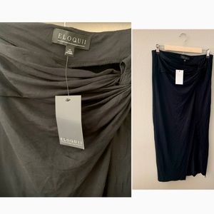 ELOQUII black maxi skirt